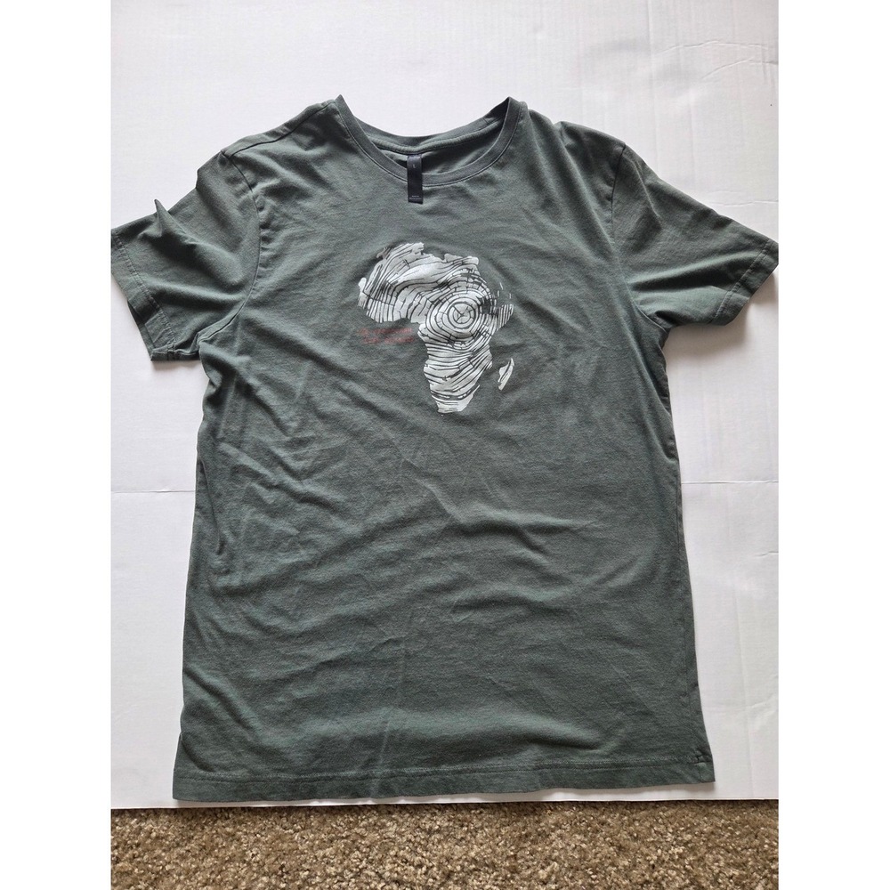Capestorm Mens Africa Graphic T-Shirt Gray Green South Africa Size L Large
